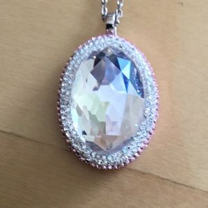 Swarovski Crystal White and Pink Pendant